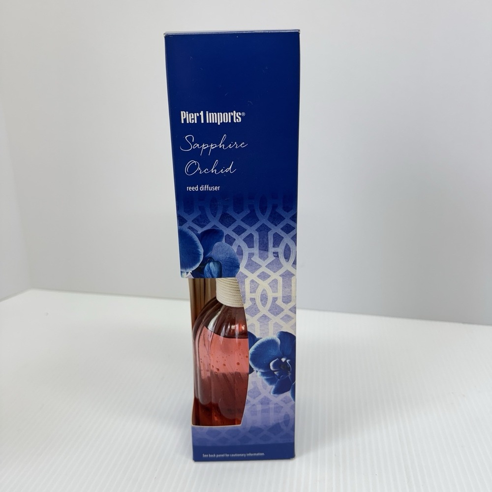 ORIGINAL Pier 1 Imports Sapphire Orchid Reed Diffuser FULL SIZE 10 oz READ